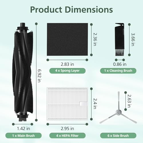 12 Pack Replacement Accessories kit Compatible L60 Replacement Parts - 12 Pack