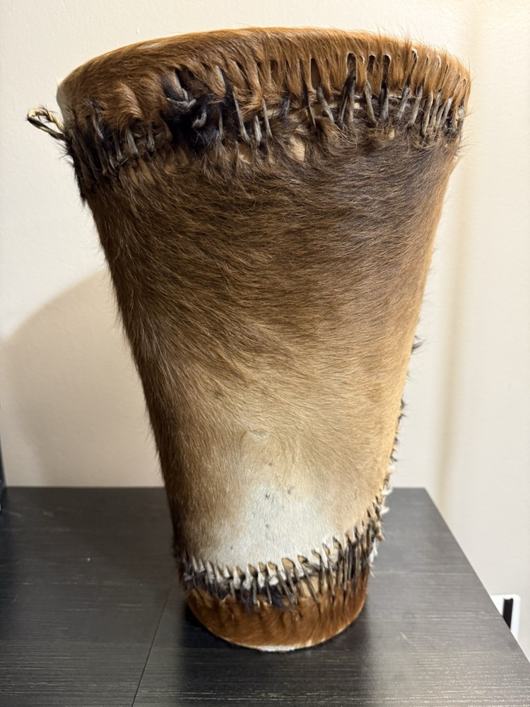 traditional African double-hide drum