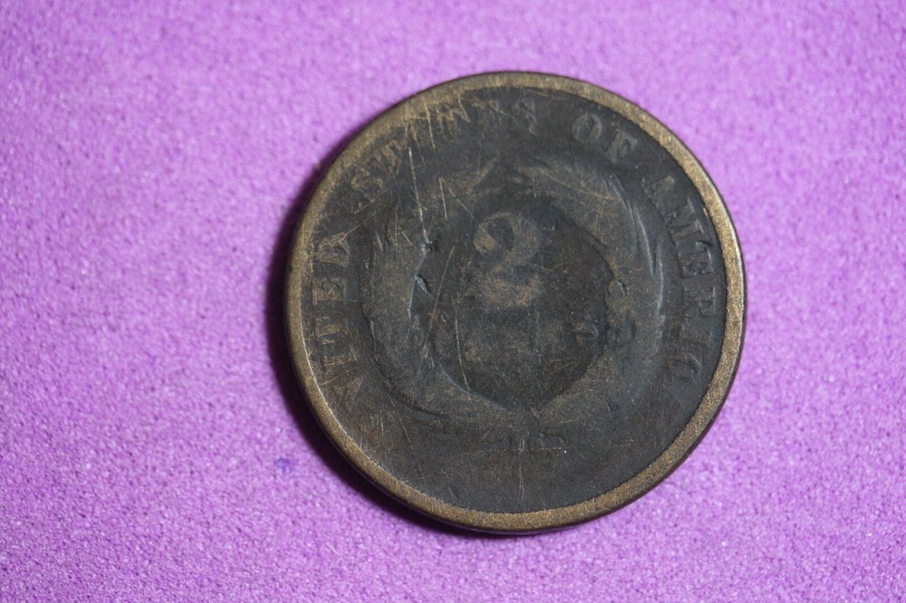 Estate Find 1869 -Shield Two Cents!!! #K10000
