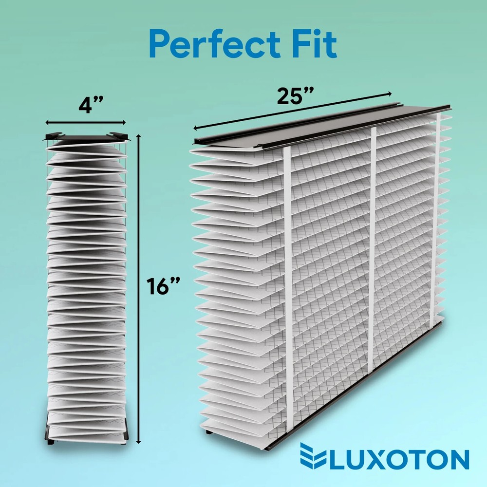 LUXOTON for AprilAire 413 Replacement Filter - 2 Pack Collapsible Furnace Filter