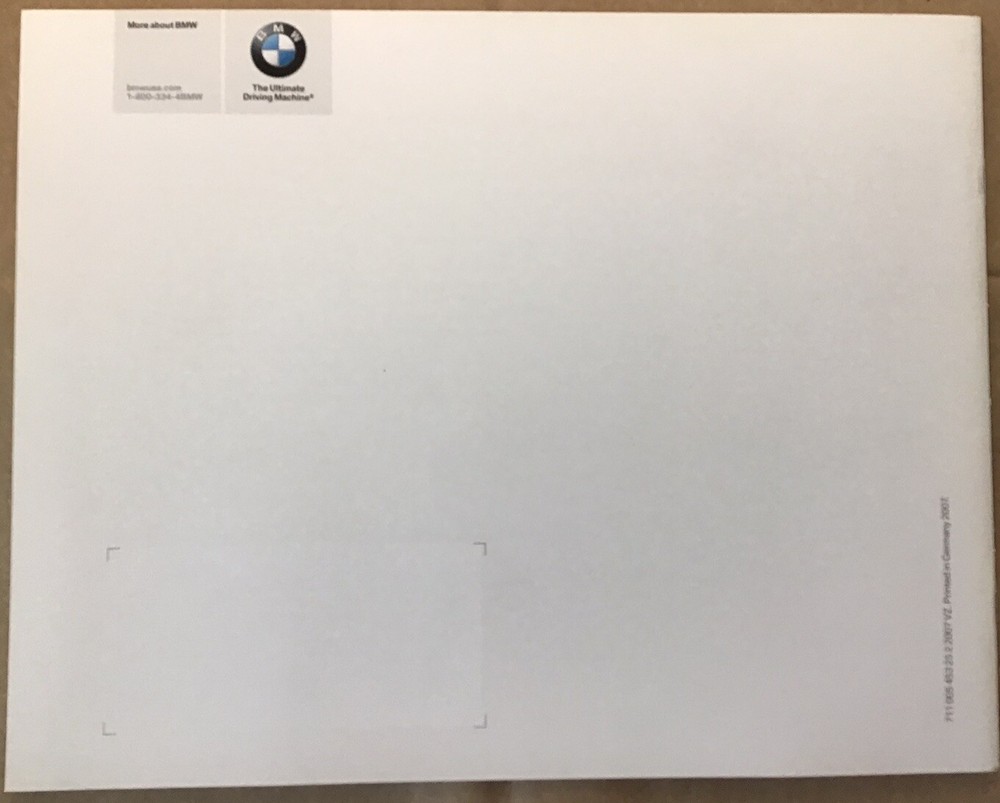 BMW X6 2008 Small Sales Brochure Preowned