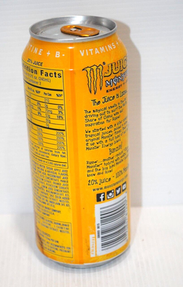 MONSTER ENERGY DRINK ULTRA RIPPER EMPTY