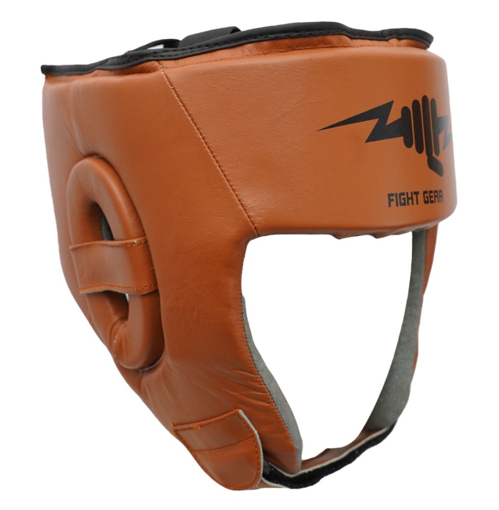 Muka Leather Boxing Head Guard MMA Kickboxing Training Protective Head Gear