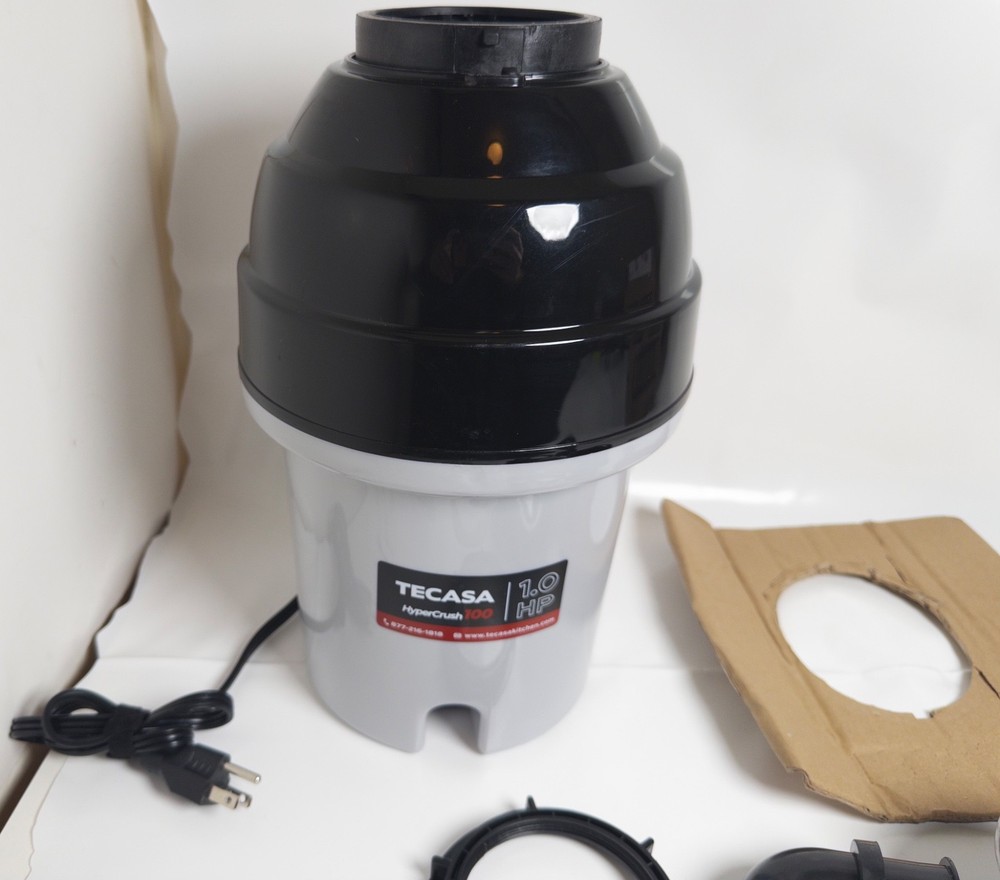 Tecasa Hyper Crush 100 1.0 HP Waste Garbage Disposer Disposal New Open Item