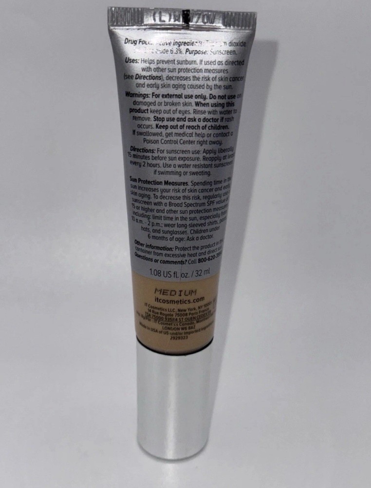 IT Cosmetics cc cream Medium Expired 06/24