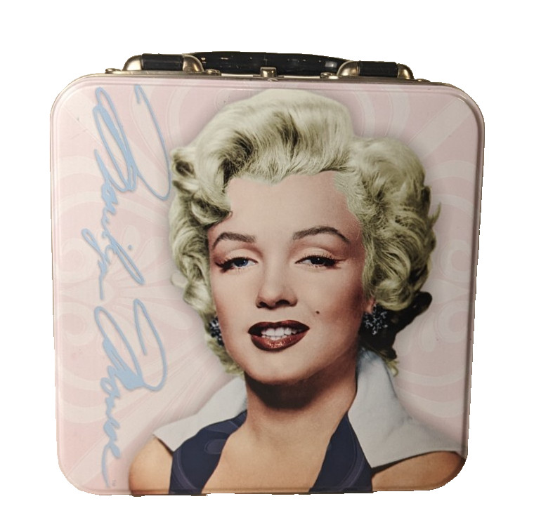 2006 Marilyn Monroe Square Tin Tote Lunch Box - Marilyn Monroe  decor storage