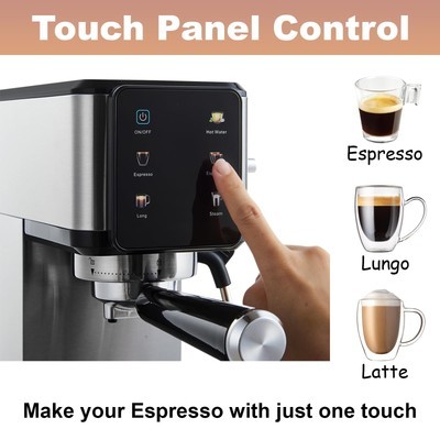 Espresso Machine 20 Bar Dual Boiler Coffee Maker With Touch Control