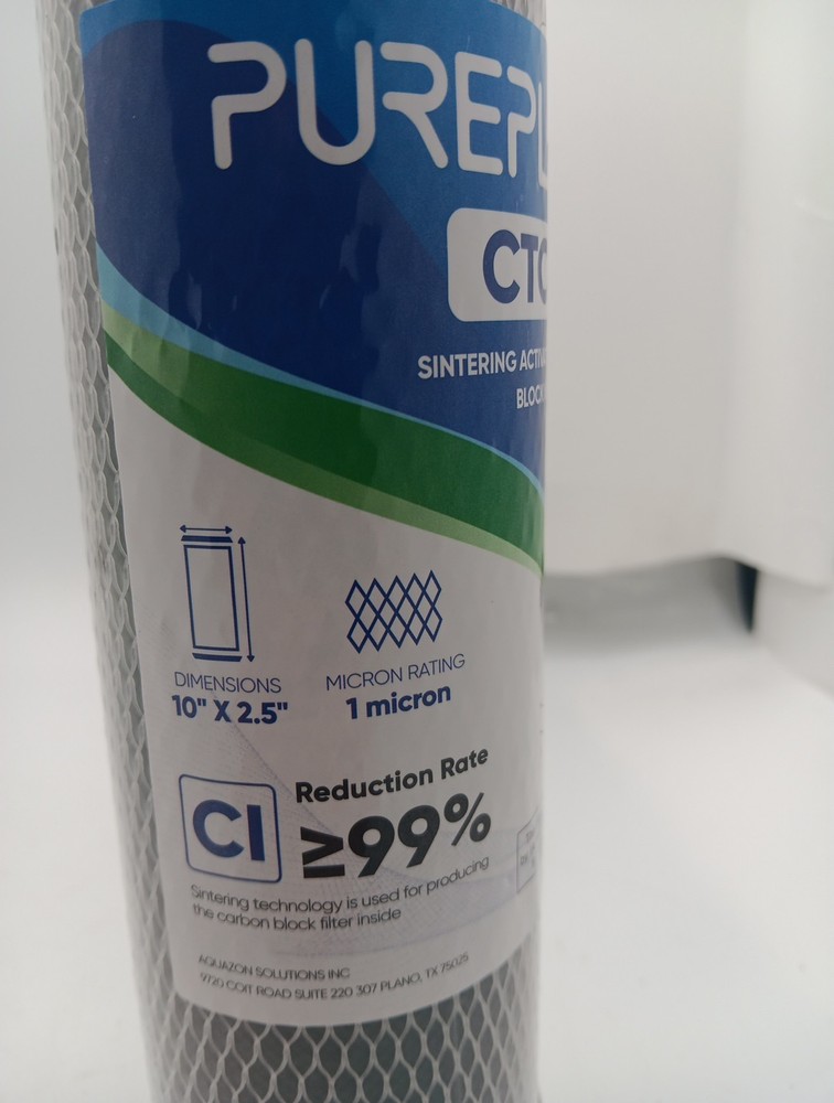 1 Micron 2.5" x 10" Whole House CTO Carbon Water Filter Cartridge Replacement...