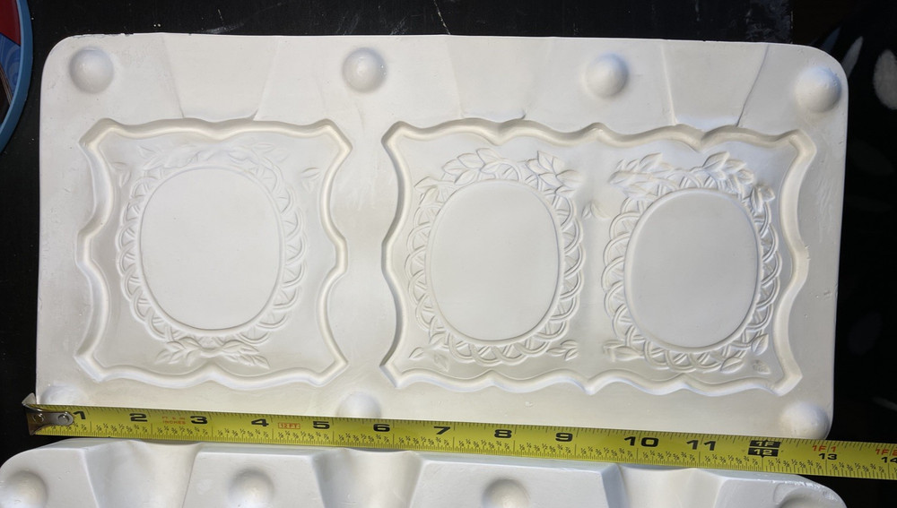 Vintage Doc Holiday Ceramic Slip Casting Mold Picture Frames 283