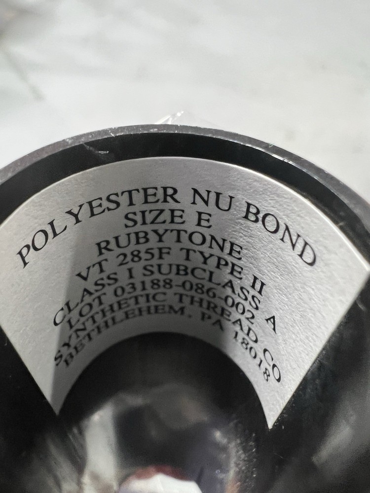 A&E ANEFIL Poly Bonded Polyester Thread Tex 70 Size E Rubytone 8oz USA