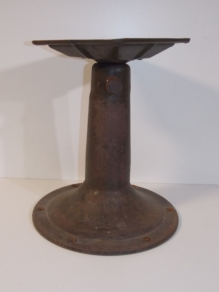 Vintage Adjustable Steel Student Desk Chair Stool Base