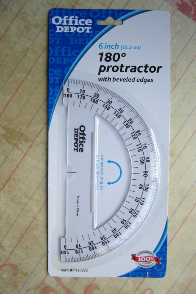 6 Inches 180 Degree Protractor 180 Degree Protractor School Protractor