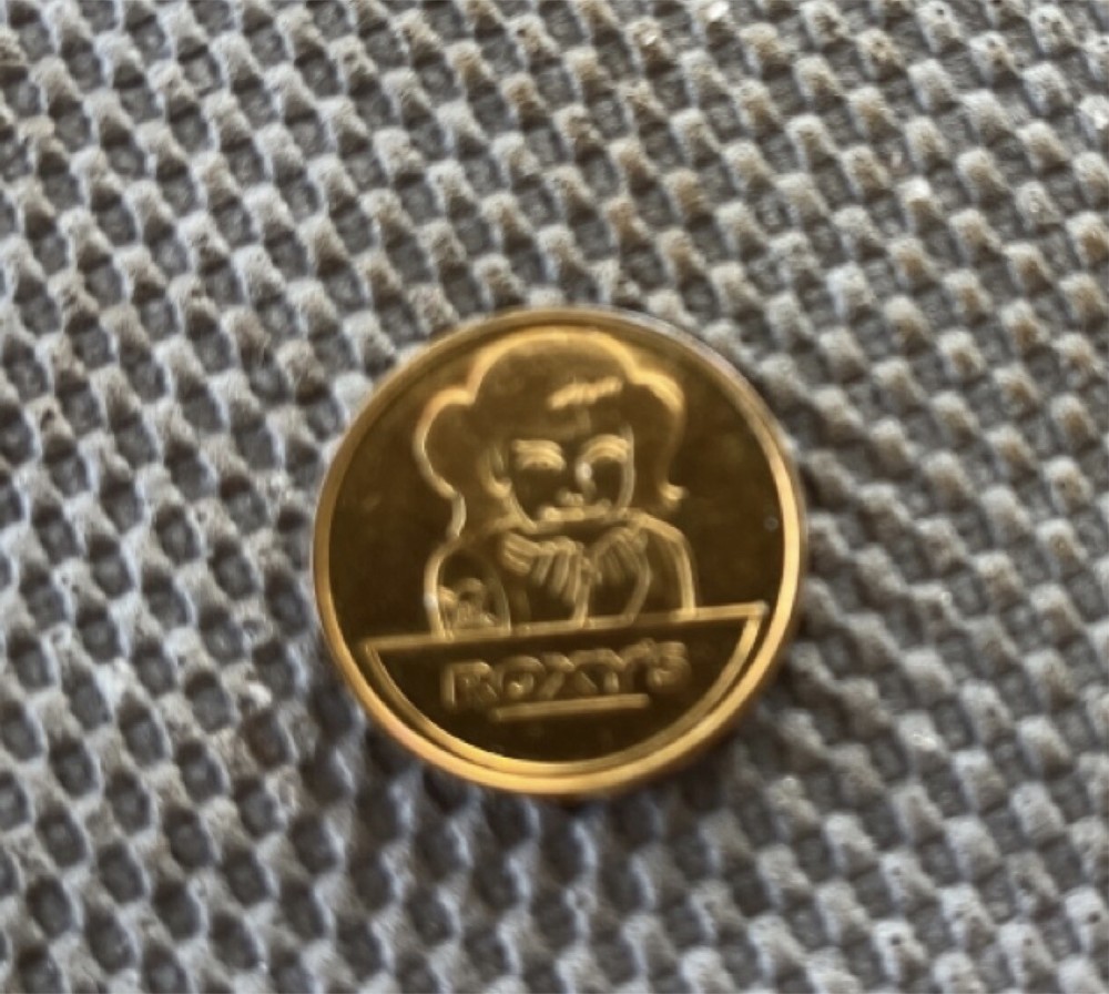 vintage arcade token Roxy's Cambridge, Massachusetts