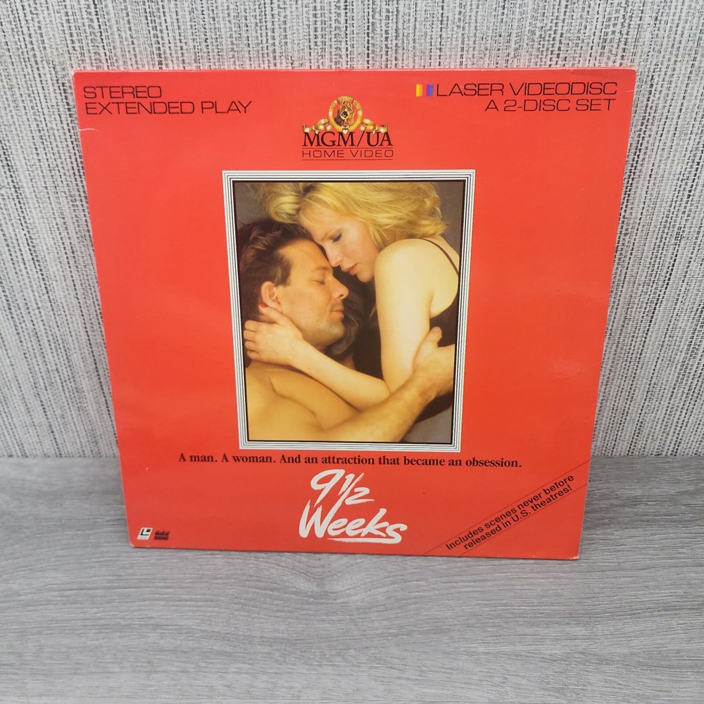 "9 1/2 Weeks" Extended Play Laserdisc LD - Mickey Rourke & Kim Basinger