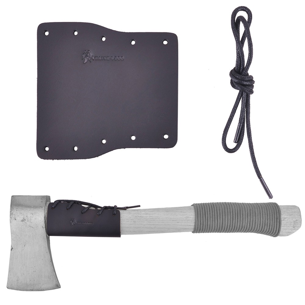 Genuine Leather Axe Handle Guard Collar , Axe Handle Holsters Protection Cover