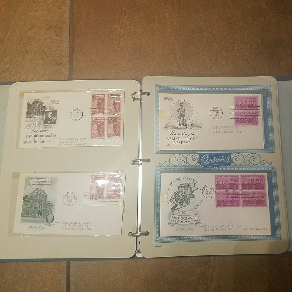 45- 1955 First Day Issue Covers Certified Mail Theodore Roosevelt Susan Anthony