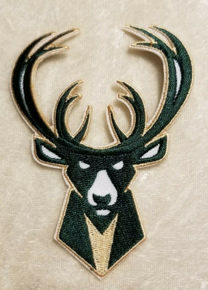 Milwaukee Bucks Retro 4" Iron On Embroidered Patch ~ Free Tracking!