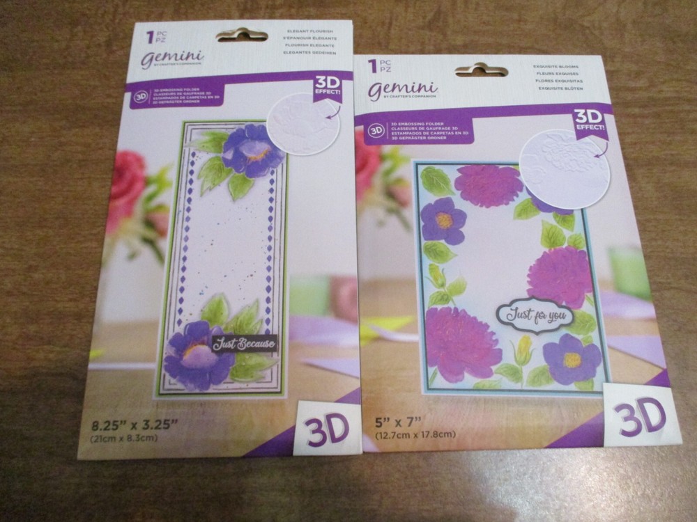 GEMINI 3D EMBOSSING FOLDER ELEGANT FLOURISH & EXQUISITE BLOOMS