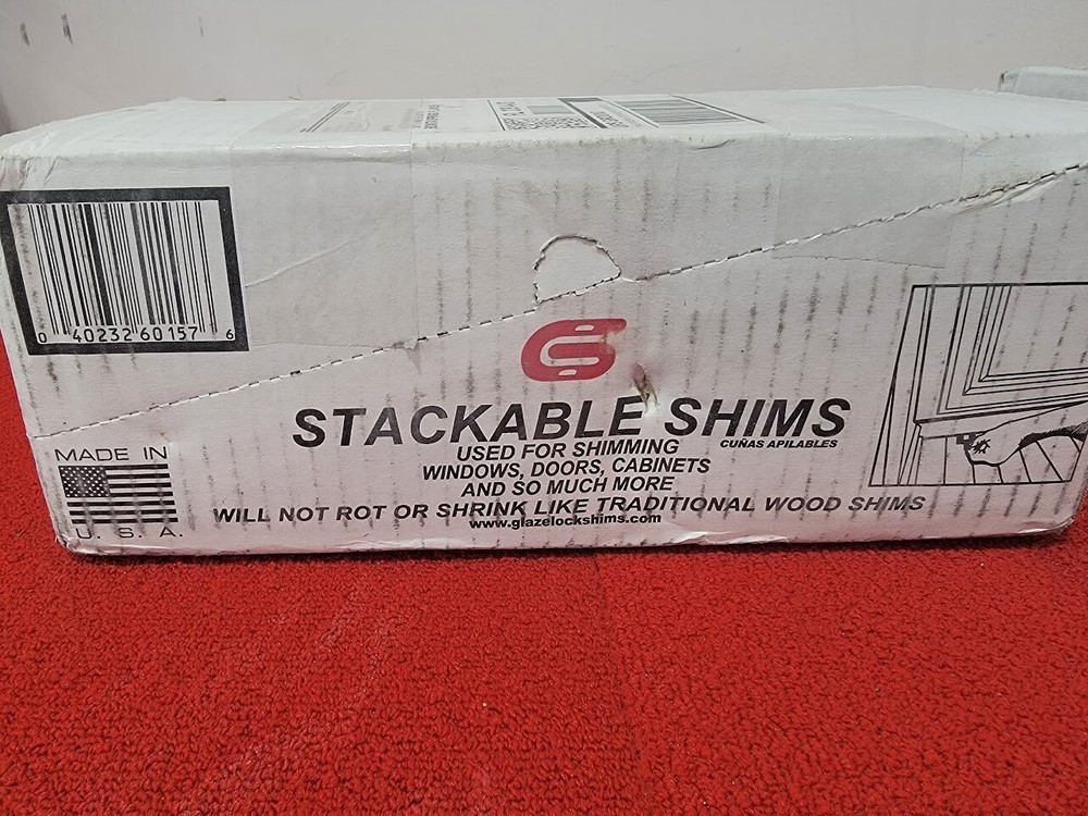 Over 1500 - 2 Boxes NEW Glazelock Stackable Shims 4-5/8" #GLZ17