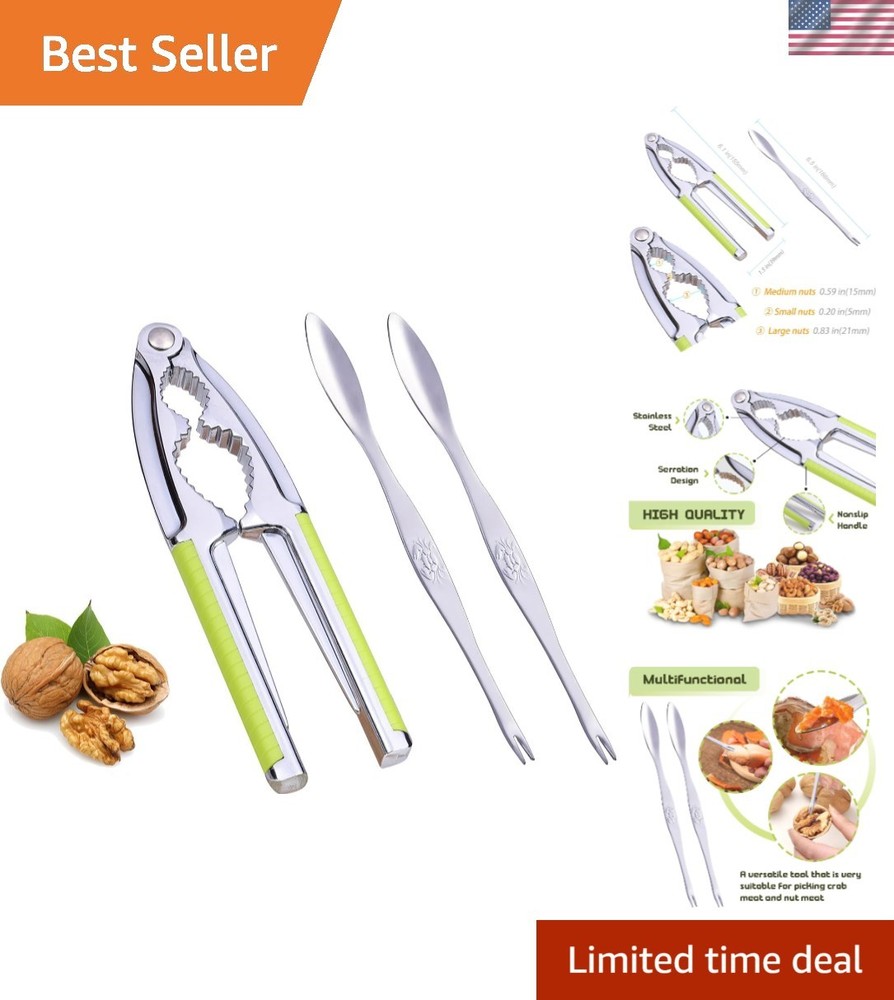 Nut Cracker, Nutcracker, Seafood Tools, Walnut Cracker for All Nuts, Heavy Duty
