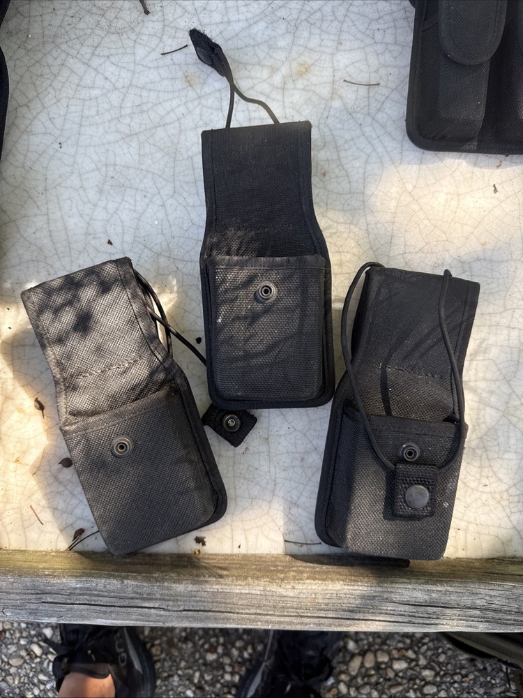 Galls  Tactical Radio Pouch Holder Duty Belt Black Nylon