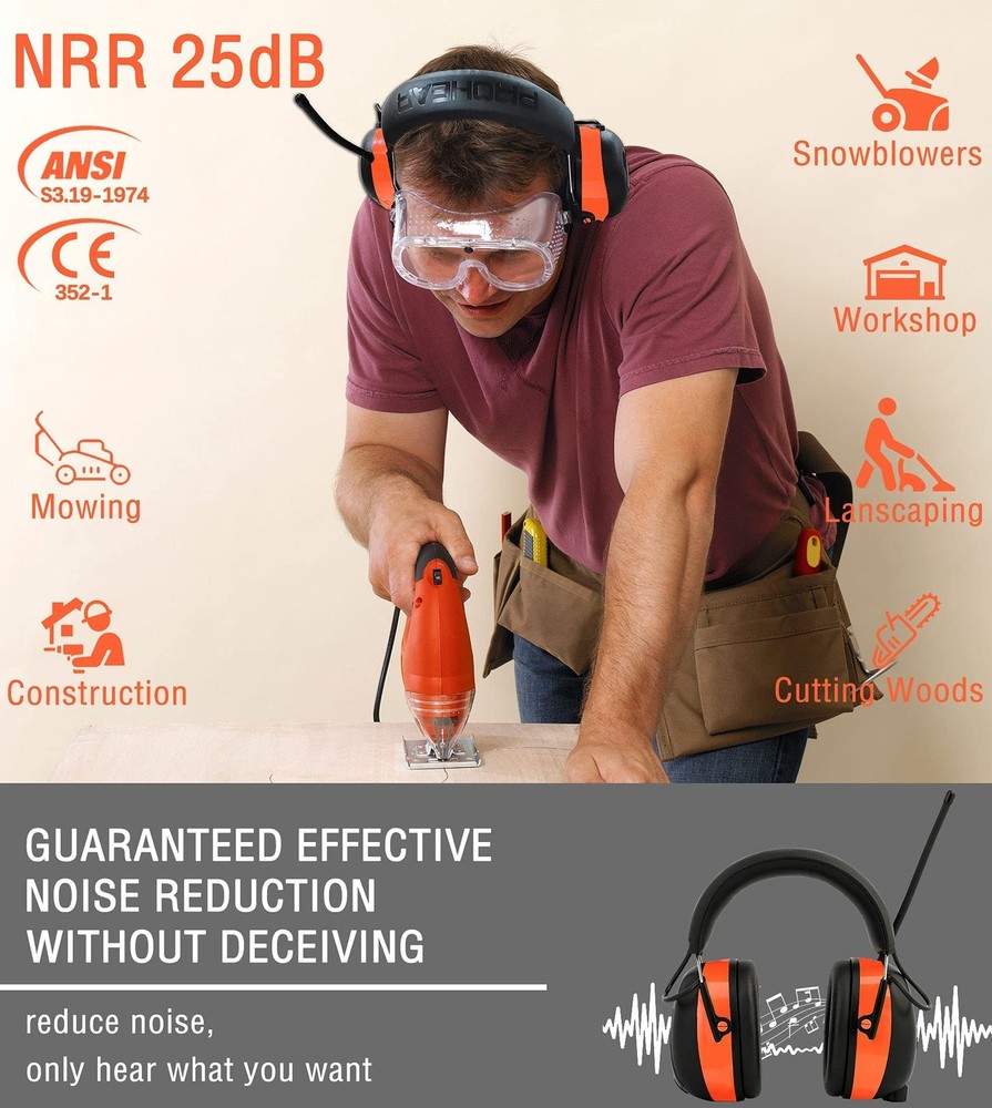 PROHEAR 033 2.0 Upgraded Bluetooth Hearing Large, Af/Fm+bluetooth-orange