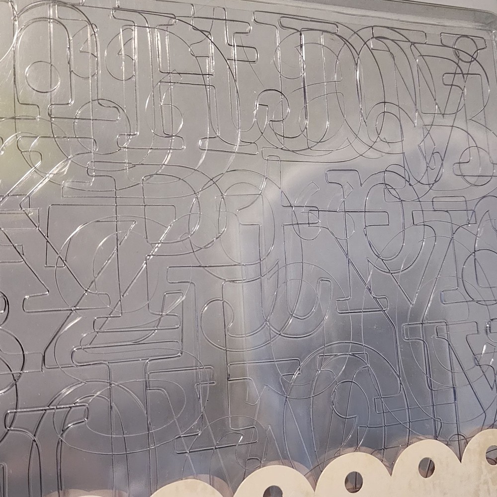 FANCY PANTS See-Through Clear Alphabet Transparent Die-Cuts 3 Sheets