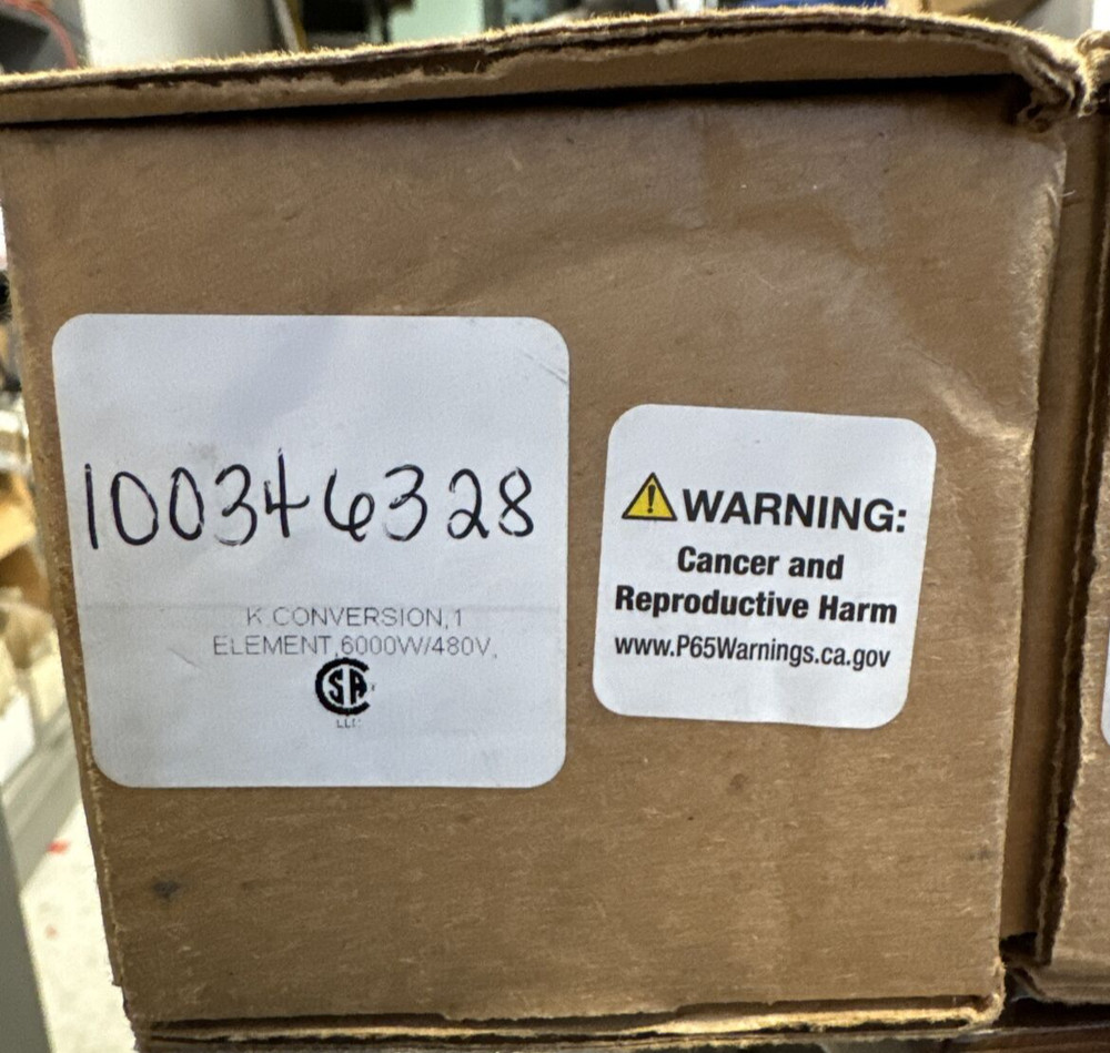 100346328 Kit, Conversion, 1 Element, 6000W/480V,3 PH Tankless Water Heater