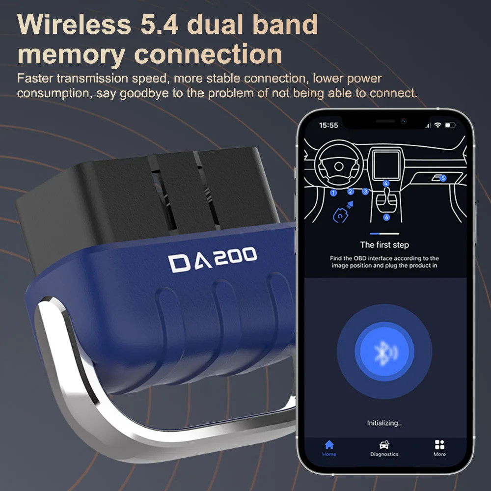 Bluetooth OBD2 Scanner Diagnostic Tool with AI Repair Guides Wireless Scan Tool