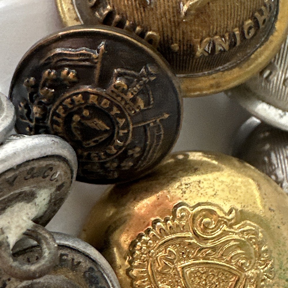 Large group of antique buttons
