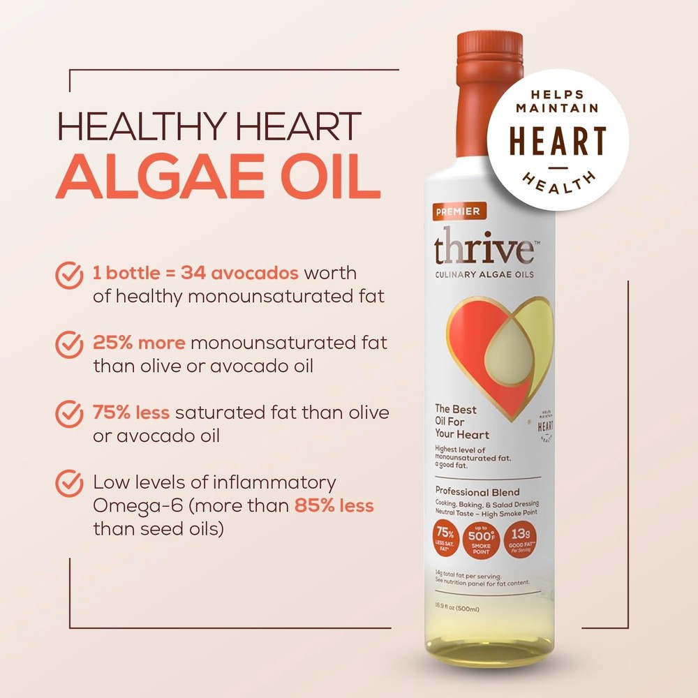 Thrive Algae Cooking Oil - 16.9 fl oz, 2 Pack