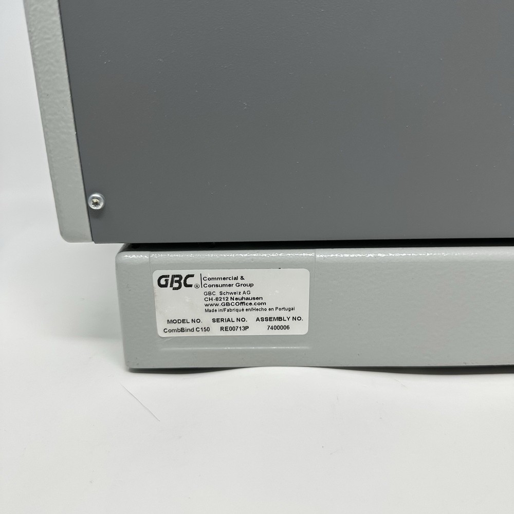 GBC CombBind C150 Heavy Duty Comb Binding Machine with Binder Stock