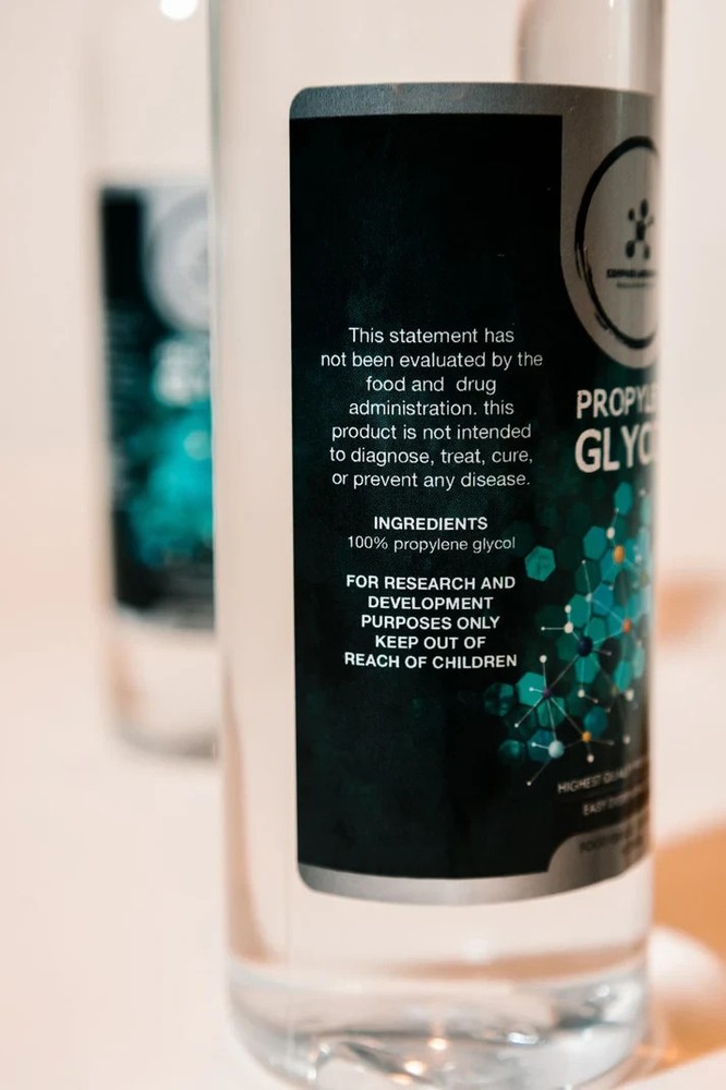 Compass Laboratory Propylene Glycol 2 Pack Bundle 500 ml