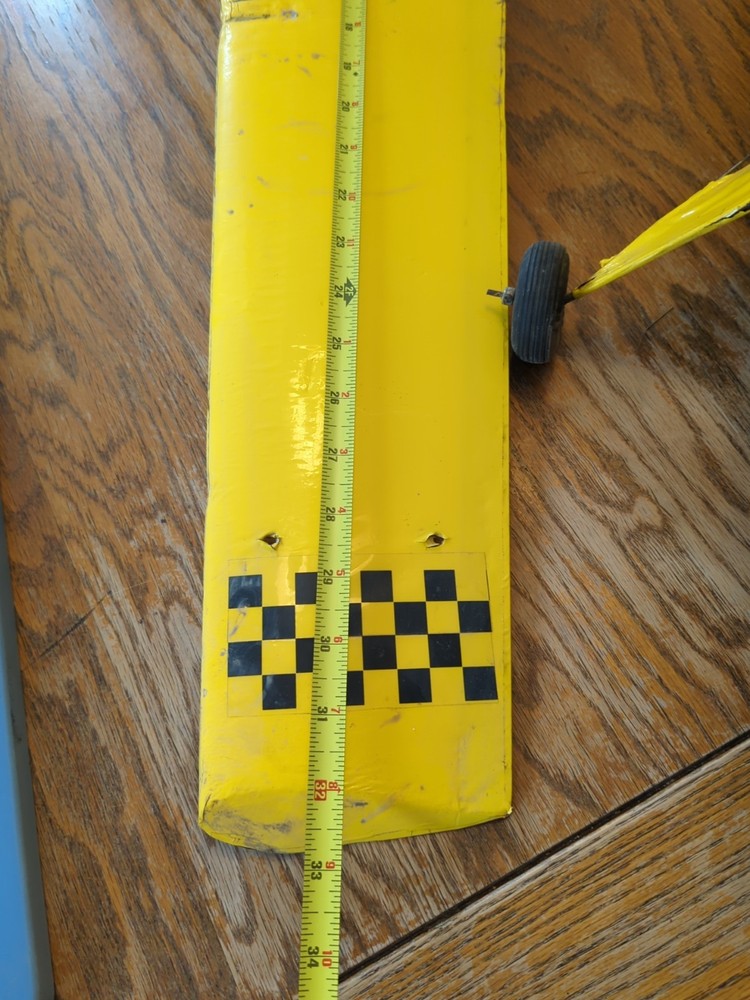 Vintage Yellow Model Airplane