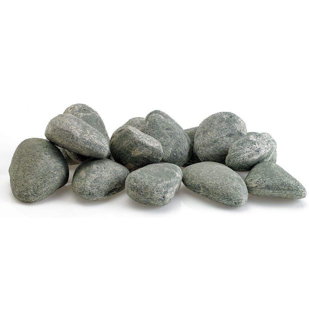 Midwest Hearth Ceramic Lite Stones, 15 Stone Set, Cape Gray