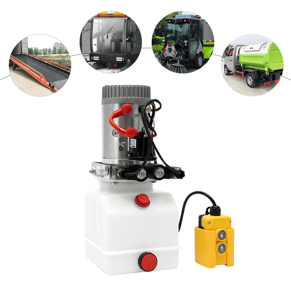 3 Quart 12V Electric Hydraulic Pump Power Unit with Remote Control