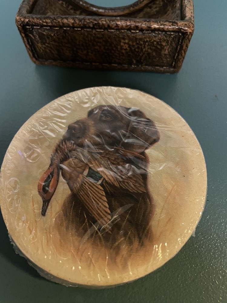 German Shorthaired Pointer Coaster Set New Duck In Mouth Stone new