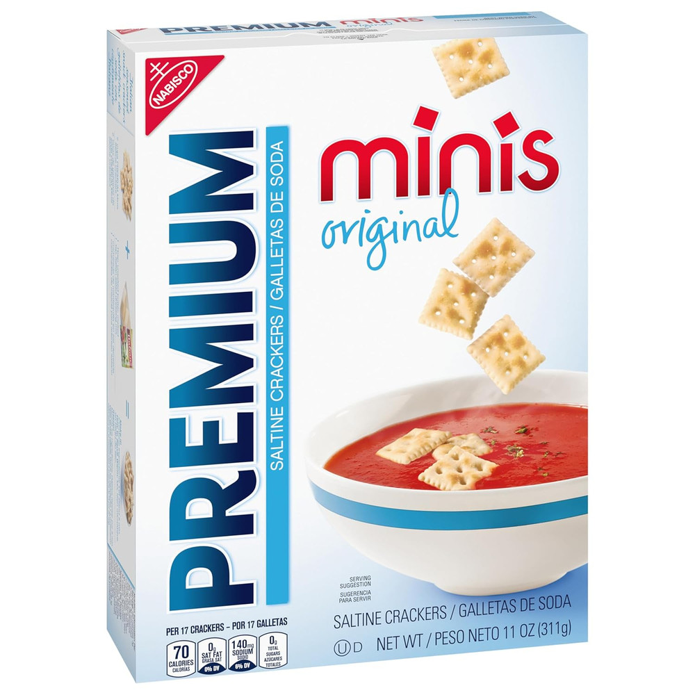Original Mini Saltine Crackers, Lunch Snacks, Bulk Snacks, 6 - 11 Oz Boxes