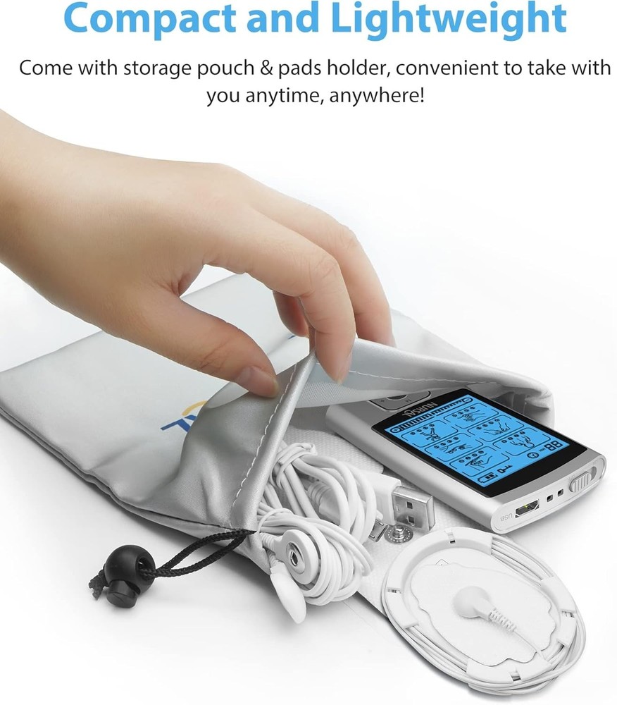 24 Modes TENS Unit Muscle Stimulator with Continuous Stimulation, Rechargeabl...
