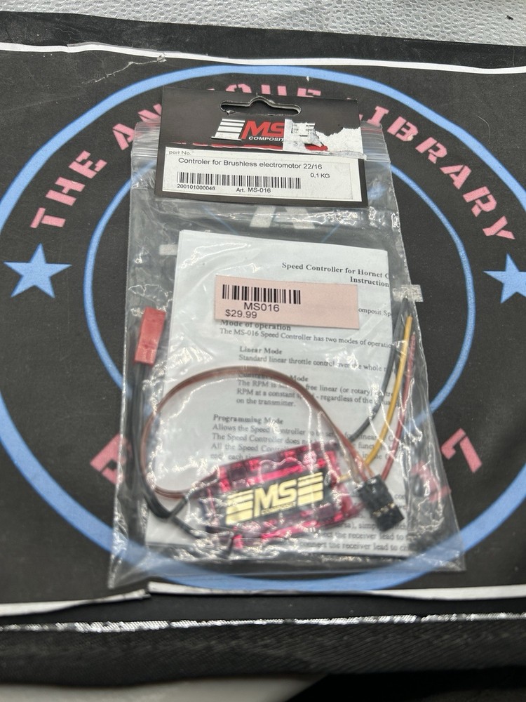 MS Composit. Controller For Brushless Electromotor. 22/16. MS016