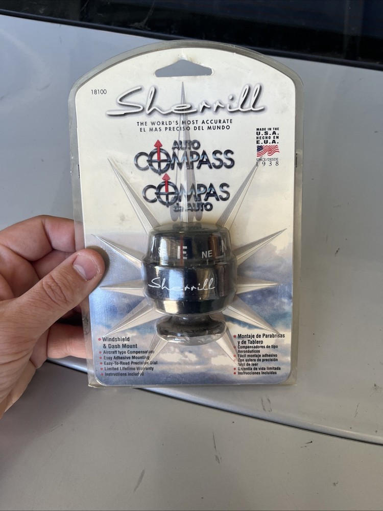 Sherrill Auto & RV COMPASS Windshield & Dashmount Model 18104 SEALED