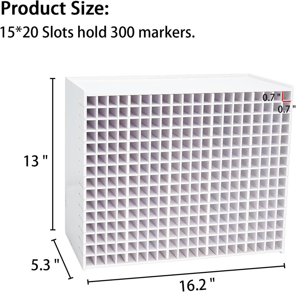 300 Marker Rack Organizer - Easy Assembly, No Tools Required