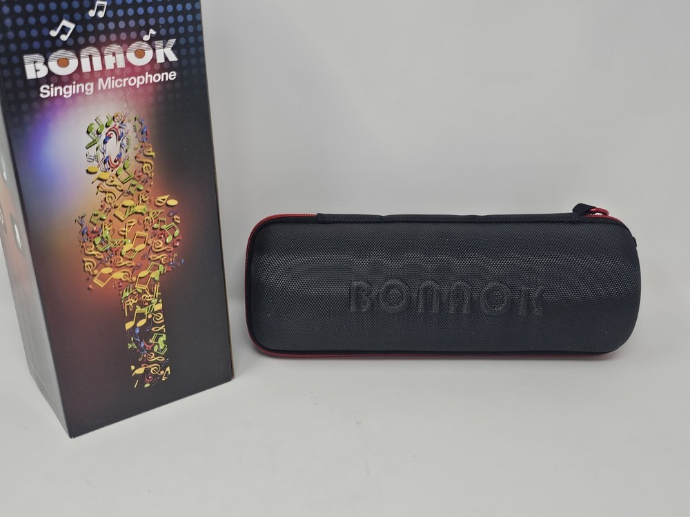 Bonaok Wireless Bluetooth Karaoke Microphone Portable Speaker USB
