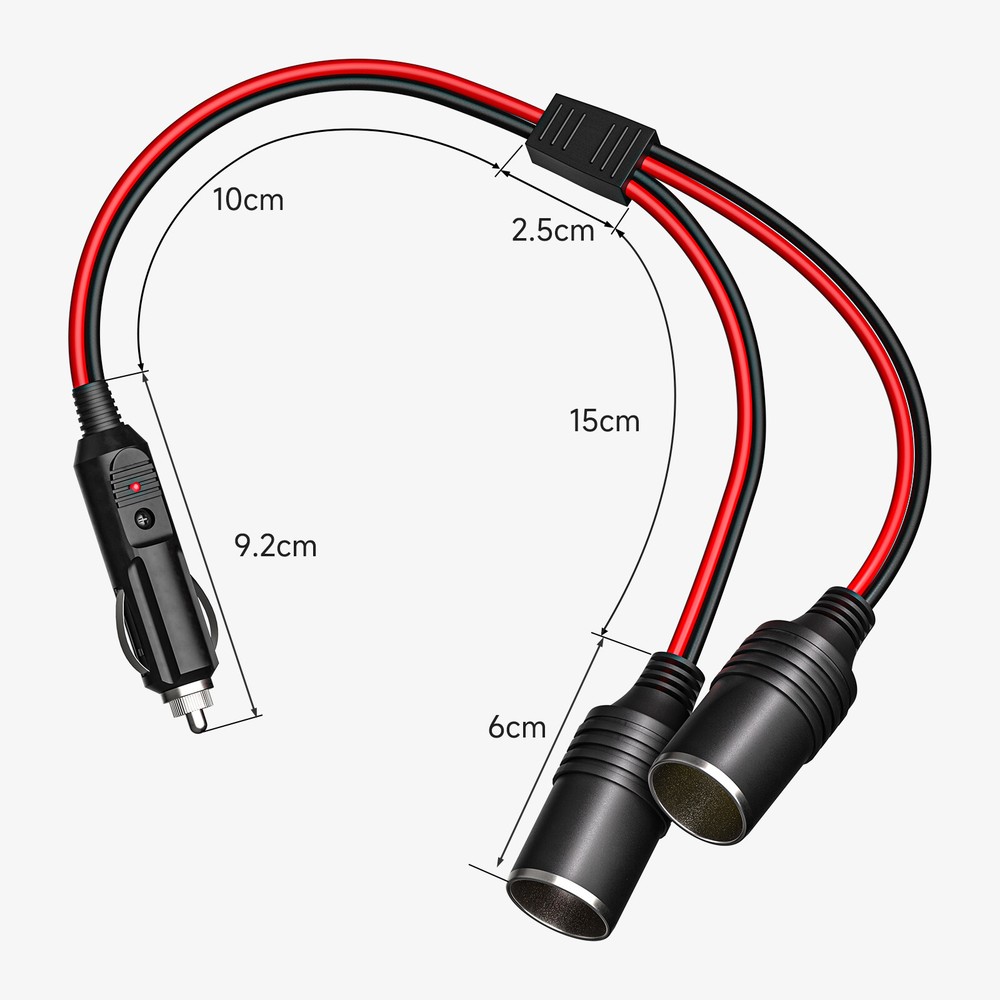 Car Cigarette Lighter Splitter 12V Power Charger Port Adapter Plug Socket