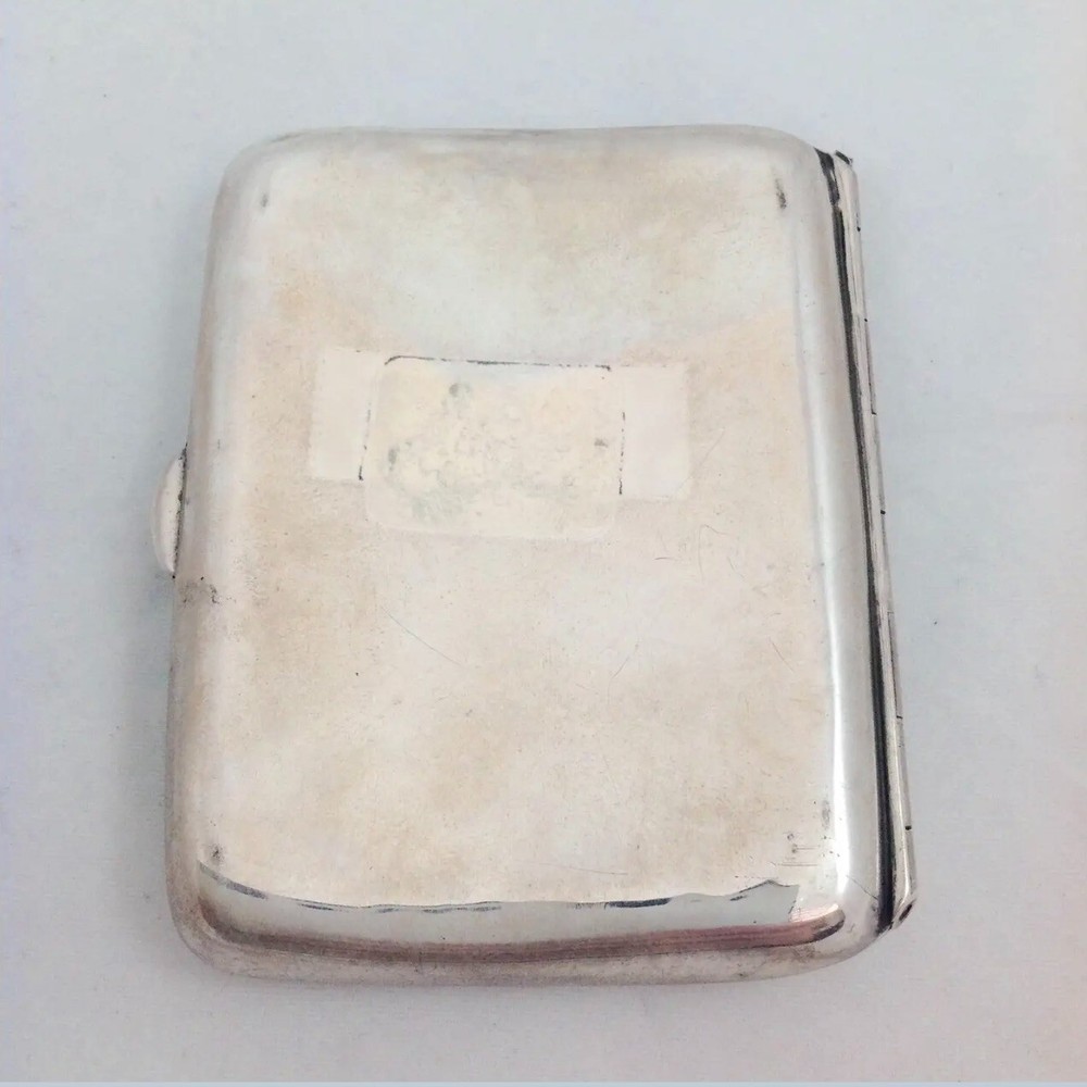 Rare Eagle American Cigarette Box Sterling c. 1900