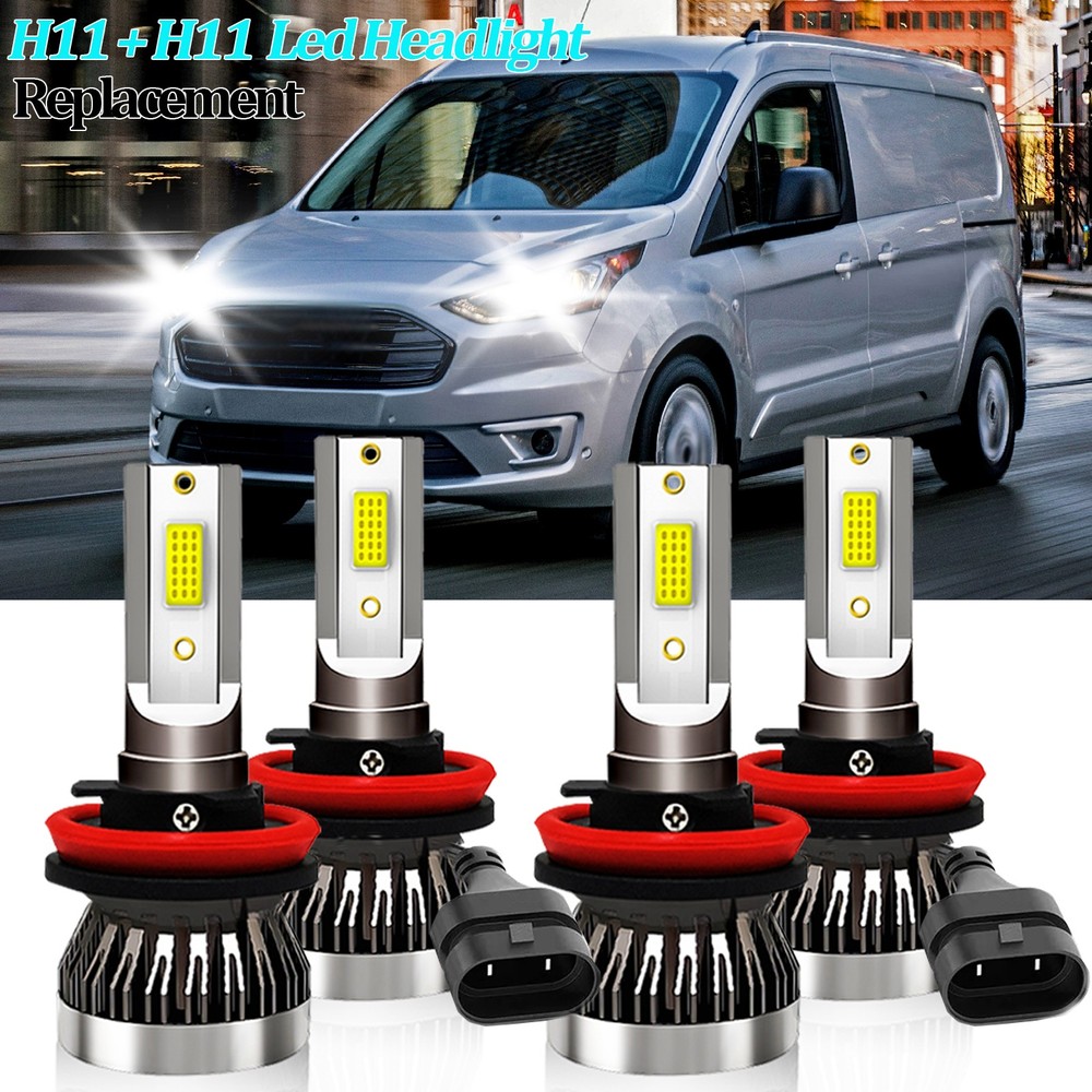 For Ford Transit Connect 2014-2023 LED Headlight Bulbs High&Low Beam Combo Kit