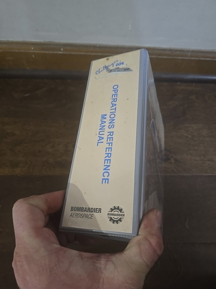 Challenger 604 Pilot Operations Reference Manual Bombardier Aerospace