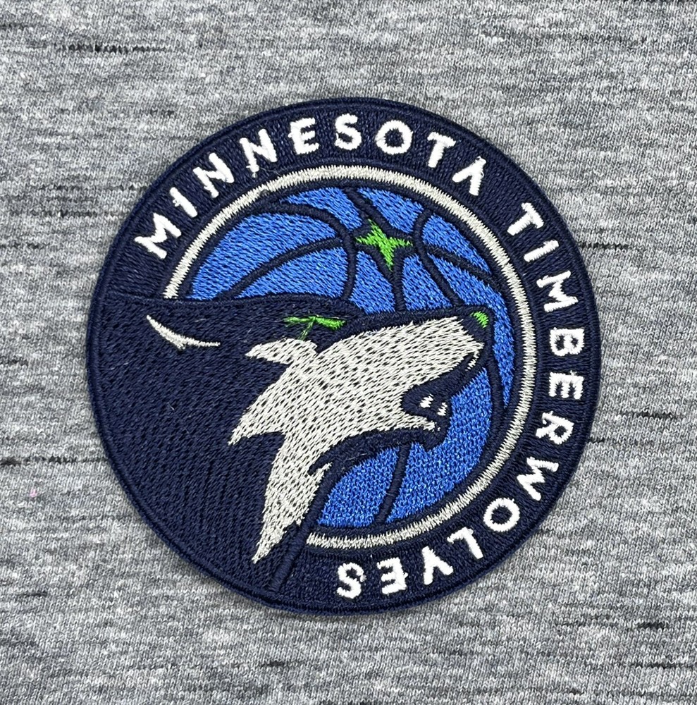 MINNESOTA TIMBERWOLVES EMBROIDERED IRON ON PATCH 2.75” DIAMETER FREE SHIPPING