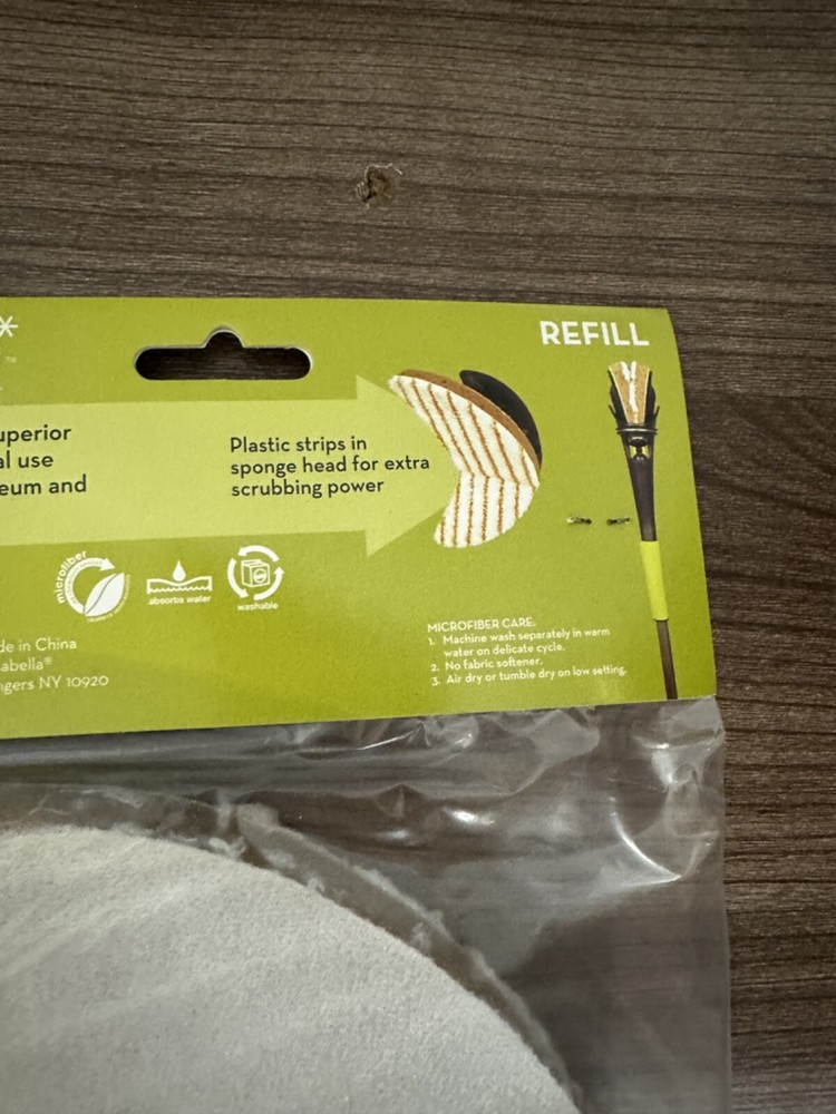 wayclean by Casabella Microfiber Moon Squeeze Mop Refill 80597