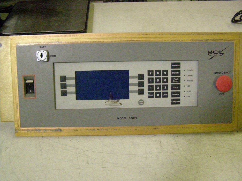 MCL Klystron System Power Microwave RF Amplifier Control Panel 20109 with Key